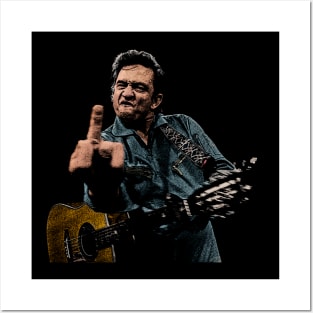 Johnny Cash Retro Artwork Posters and Art